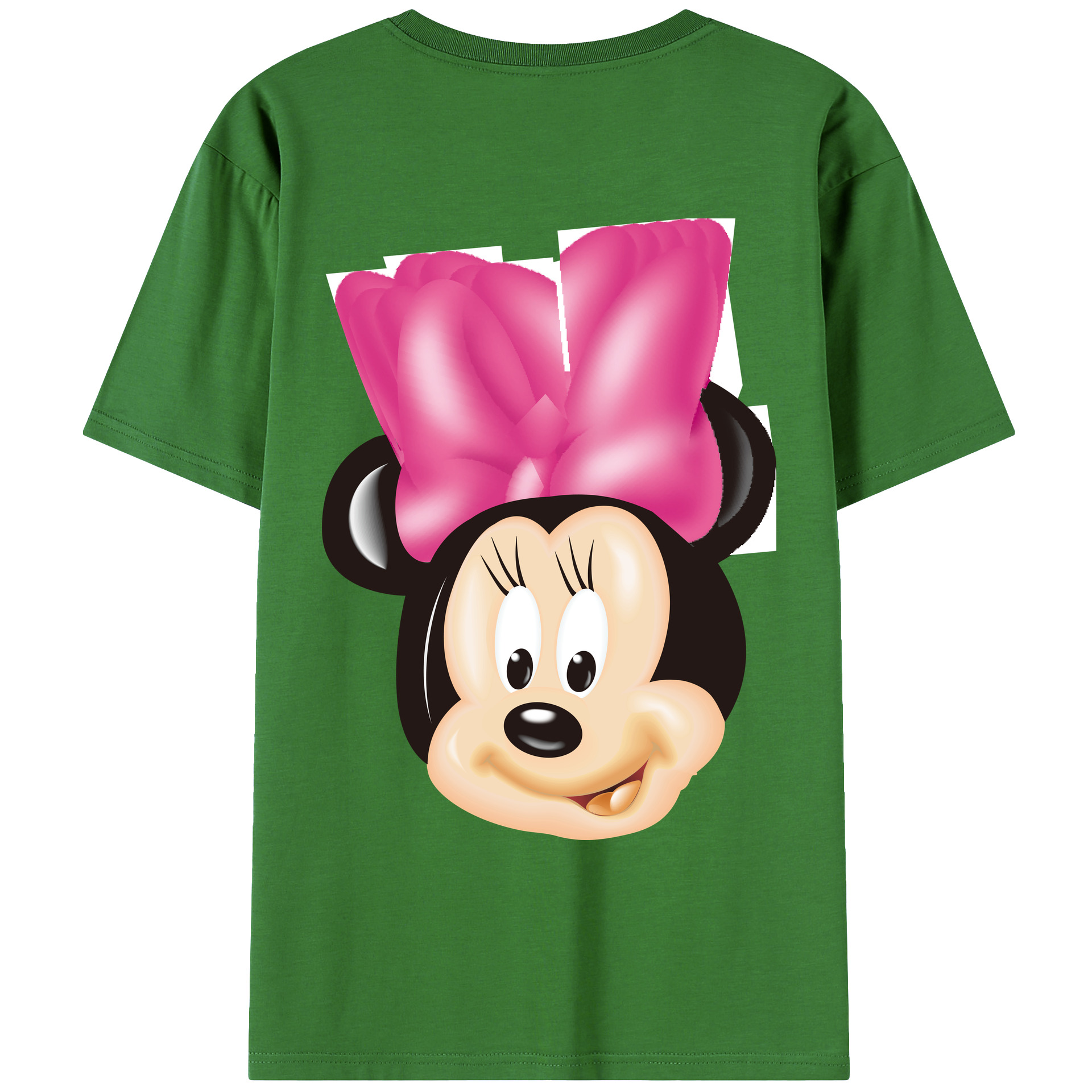 （画像用） ミッキーマウス Mickey Mouse レディース半袖Tシャツ(バックプリント)
